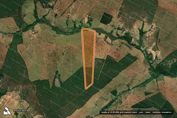 Imagem de satélite de Fazenda Caicara em BIQUINHAS - MG