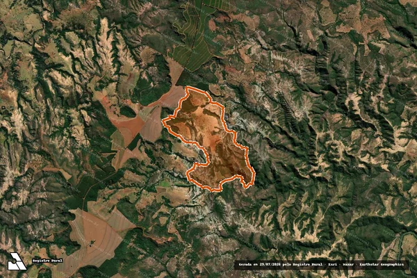 Imagem de satélite de FAZENDA MEDIANEIRA em BIQUINHAS - MG