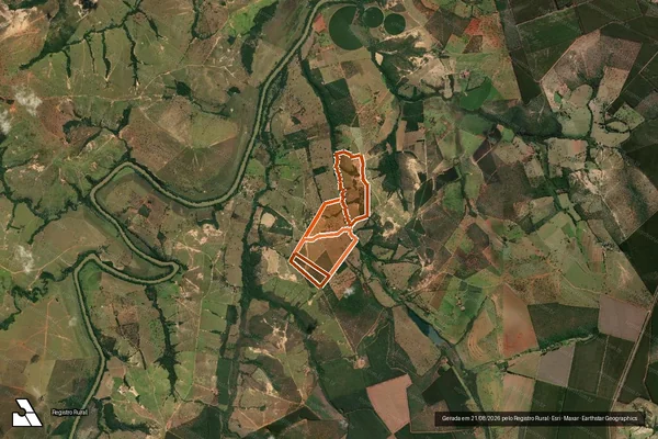 Imagem de satélite de Fazenda Das Pedras G2 em MARTINHO CAMPOS - MG