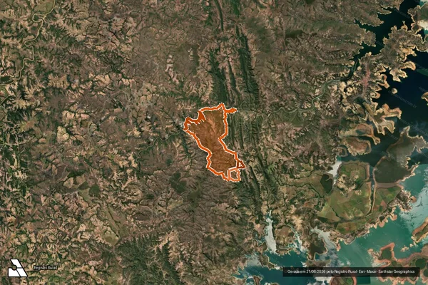 Imagem de satélite de Fazenda Riacho Largo em MORADA NOVA DE MINAS - MG