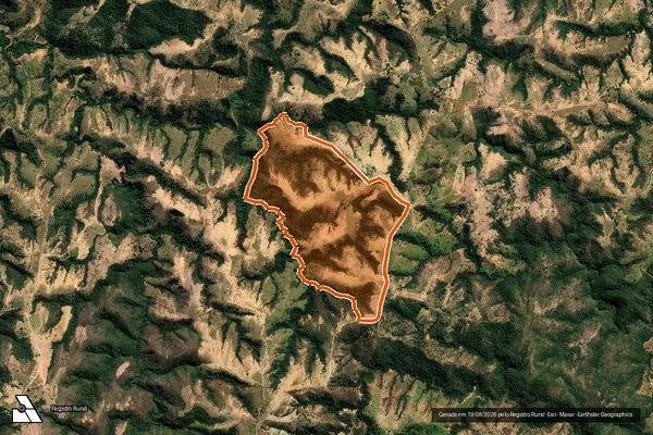 Imagem de satélite de Fazenda Palmital em PAINEIRAS - MG
