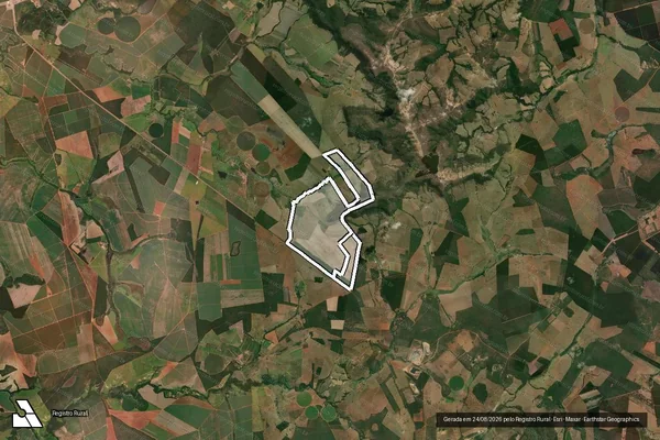 Imagem de satélite de FAZENDA SALOBRO em POMPÉU - MG