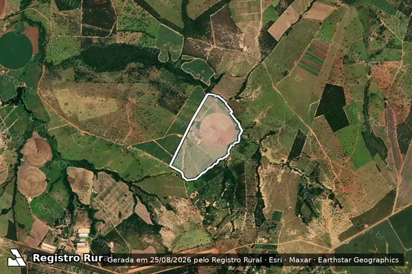 Imagem de satélite de Fazenda Sao Miguel em POMPÉU - MG