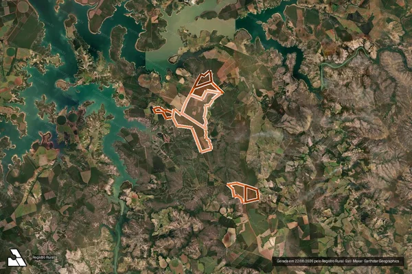 Imagem de satélite de Fazenda Diamante I em POMPÉU - MG