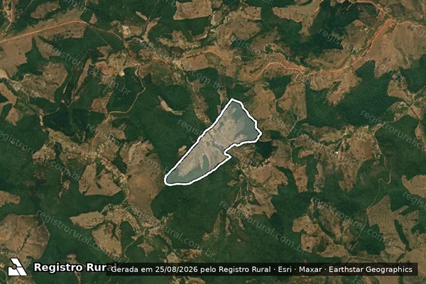 Imagem de satélite de Sitio Sao Pedro em COLUNA - MG
