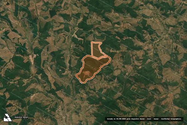 Imagem de satélite de Fazenda Bento Flor em COLUNA - MG
