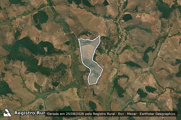 Imagem de satélite de Retiro do Bonfim em GUANHÃES - MG
