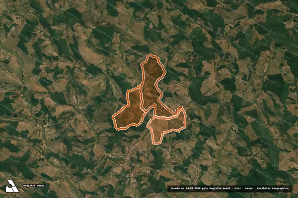 Imagem de satélite de Fazenda Ribeirao Das Flores em FREI LAGONEGRO - MG