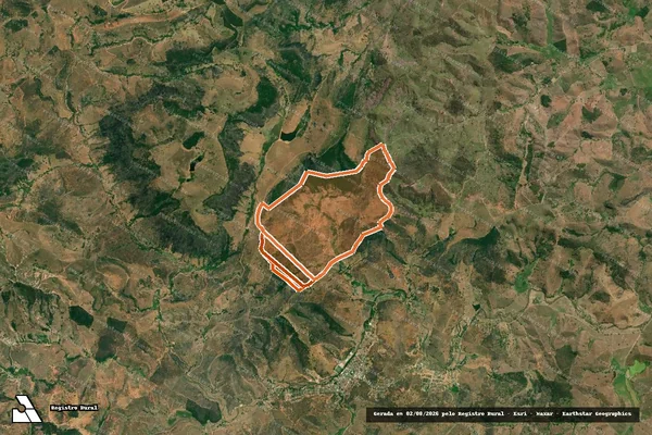 Imagem de satélite de Fazenda Canaa em MENDES PIMENTEL - MG