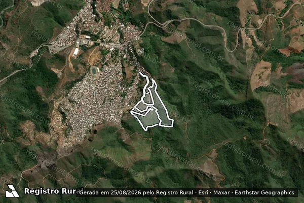 Imagem de satélite de CHACARA INOCENTES-GL. REMANESCENTE em MARIANA - MG