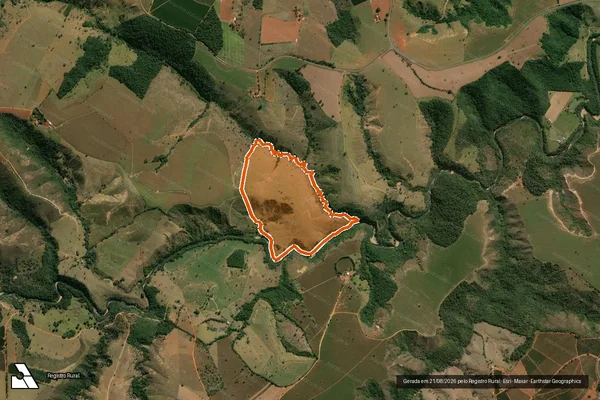 Imagem de satélite de Fazenda Sobradinho Aguas Virtuosas em SÃO ROQUE DE MINAS - MG