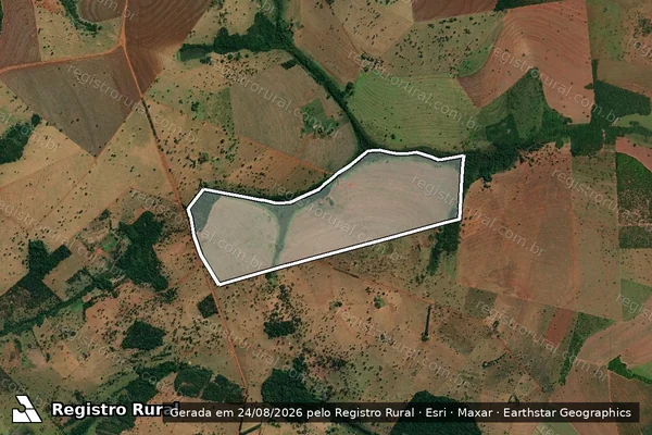 Imagem de satélite de FAZENDA CAMPO BELO em CAMPINA VERDE - MG