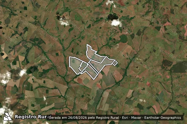 Imagem de satélite de Fazenda Boa Vista em CAMPINA VERDE - MG