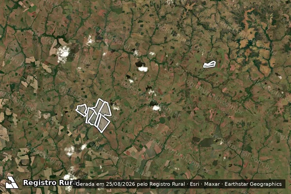 Imagem de satélite de FAZENDA HERANÇA em CAMPINA VERDE - MG