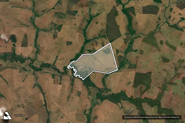 Imagem de satélite de Fazenda Barreiro em CAMPINA VERDE - MG