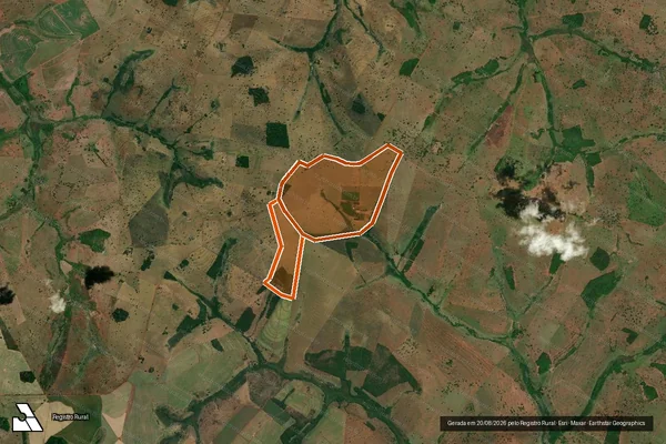Imagem de satélite de FAZENDA BONITO em CAMPINA VERDE - MG