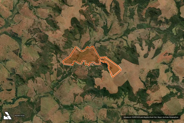 Imagem de satélite de FAZENDA SANTA ROSA em CAMPINA VERDE - MG