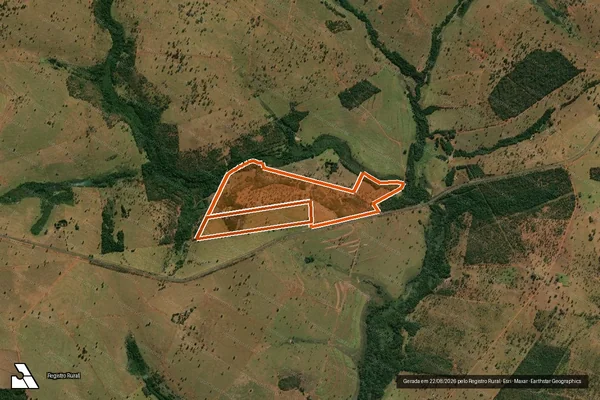 Imagem de satélite de Fazenda Pau Doce 4 L em CAMPINA VERDE - MG