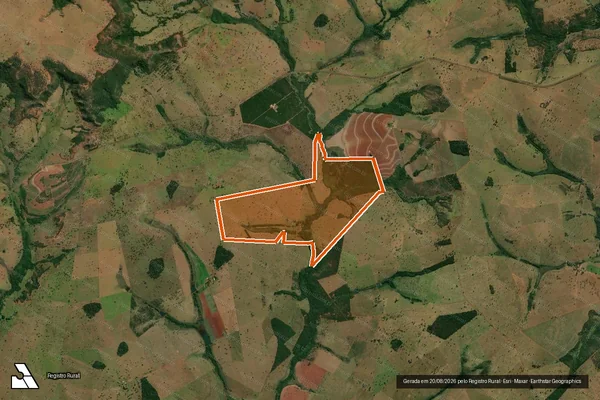 Imagem de satélite de Sitio Memphis em CAMPINA VERDE - MG