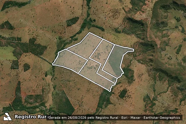 Imagem de satélite de FAZENDA MARIMBONDO ARANTES em CAMPINA VERDE - MG