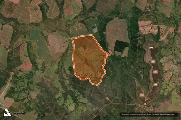 Imagem de satélite de FAZENDA RIO VERDE em COMENDADOR GOMES - MG