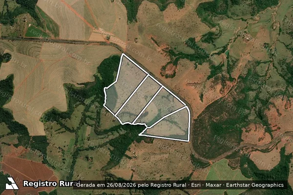 Imagem de satélite de FAZENDA TALHADOS em COMENDADOR GOMES - MG