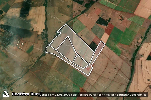 Imagem de satélite de FAZENDA BOM RETIRO em FRUTAL - MG