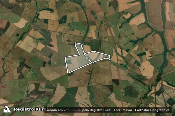 Imagem de satélite de FAZENDA ORIENTE em ITURAMA - MG