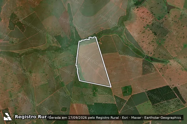Imagem de satélite de Fazenda Sao Jeronimo em CARNEIRINHO - MG