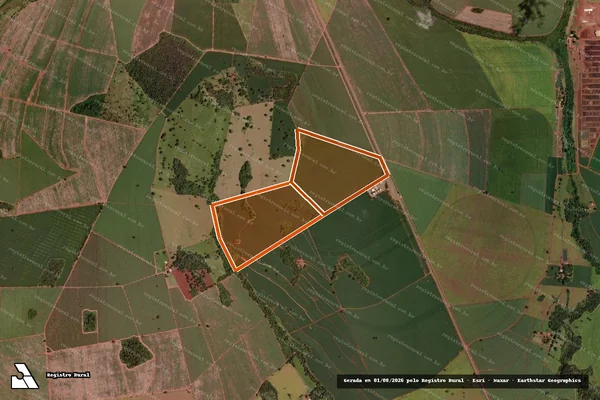 Imagem de satélite de Fazenda Boa Vista em PIRAJUBA - MG