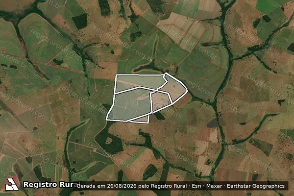 Imagem de satélite de FAZ. ALDEIA - CORREGO SOBRADINHO em SÃO FRANCISCO DE SALES - MG