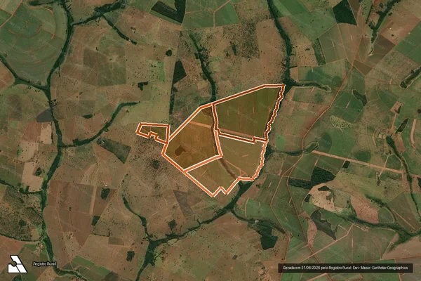 Imagem de satélite de FAZENDA NOSSA SENHORA APARECIDA em SÃO FRANCISCO DE SALES - MG