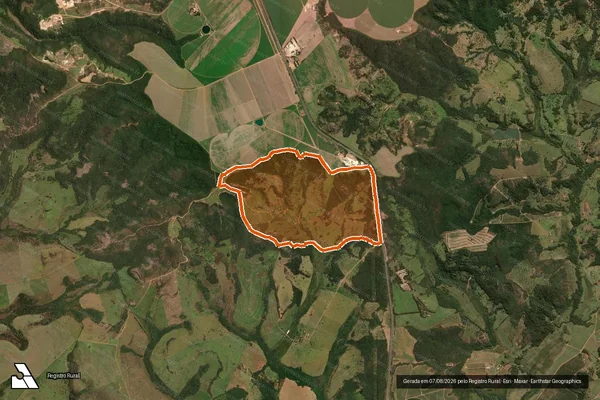 Imagem de satélite de FAZENDA BAILONE em UBERABA - MG