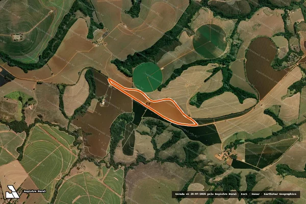 Imagem de satélite de Fazenda Galicia em ARAXÁ - MG