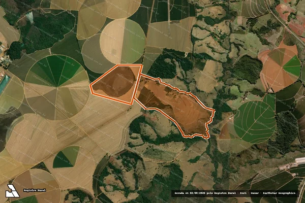 Imagem de satélite de FAZENDA GUARITAS em CAMPOS ALTOS - MG