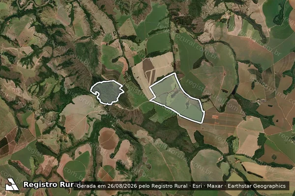 Imagem de satélite de FAZENDA ALTO DA SERRA em IBIÁ - MG