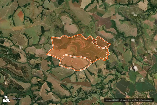 Imagem de satélite de Fazenda Morrinhos em PERDIZES - MG