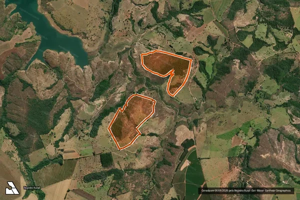 Imagem de satélite de FAZENDA ANTINHA em PERDIZES - MG