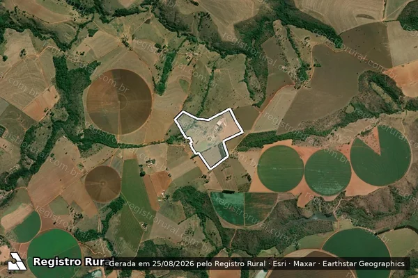 Imagem de satélite de Fazenda Corrego Rico em PERDIZES - MG