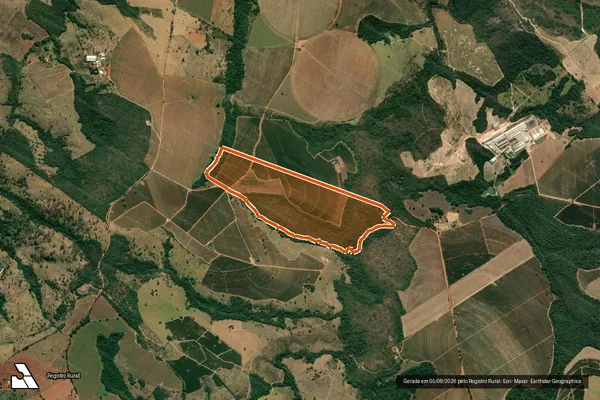 Imagem de satélite de Fazenda Fazendinha Lote 44 em PERDIZES - MG