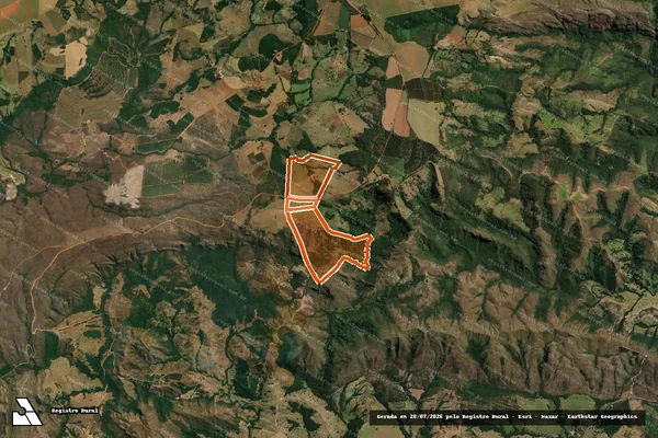 Imagem de satélite de FAZENDA SANTA LUZIA em DELFINÓPOLIS - MG
