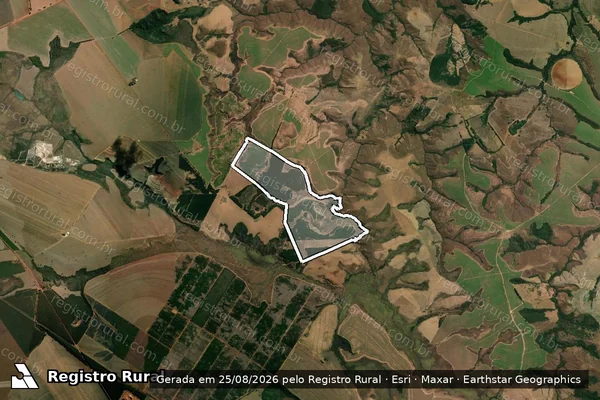 Imagem de satélite de FAZENDA SAO FRANCISCO DA PAZ em SACRAMENTO - MG