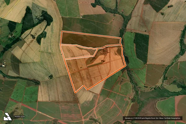 Imagem de satélite de FAZENDA BELA VISTA em SANTA JULIANA - MG