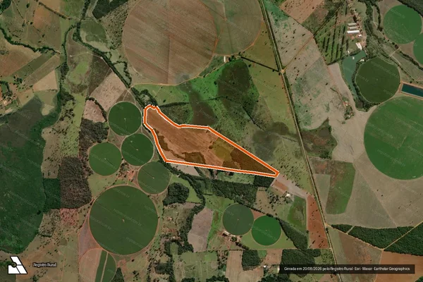 Imagem de satélite de Fazenda Retirinho em BOM DESPACHO - MG