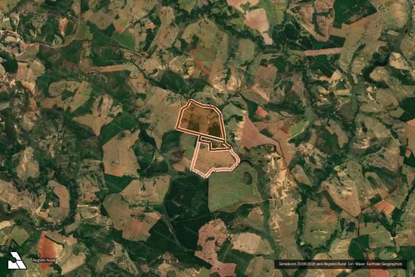 Imagem de satélite de Fazenda Vereda em CÓRREGO DANTA - MG