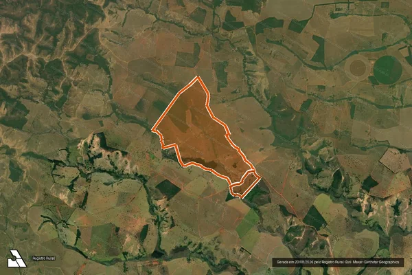 Imagem de satélite de Fazenda Santa Rosa III em DORES DO INDAIÁ - MG