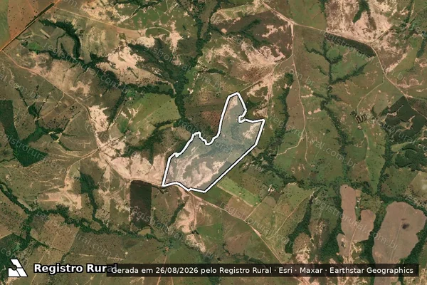Imagem de satélite de Fazenda Segredo em DORES DO INDAIÁ - MG
