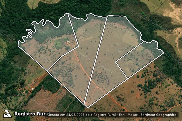 Imagem de satélite de Fazenda Cocais em DORES DO INDAIÁ - MG