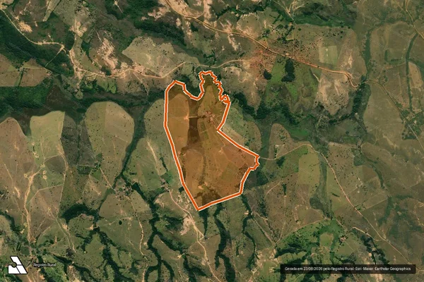Imagem de satélite de Fazenda Santa Ana em DORES DO INDAIÁ - MG