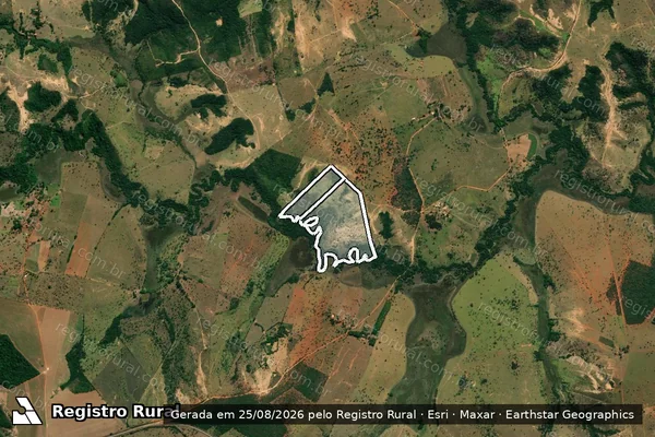 Imagem de satélite de Fazenda Jaboticabas em DORES DO INDAIÁ - MG